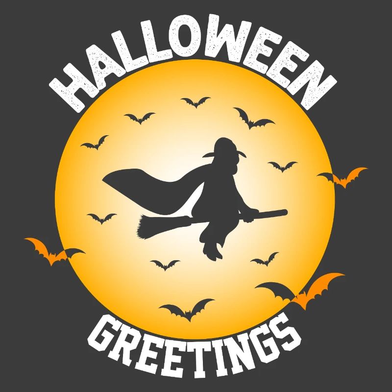 Halloween Witch Flight Silhouette Design