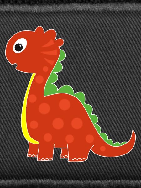 Funny dinosaur with dots