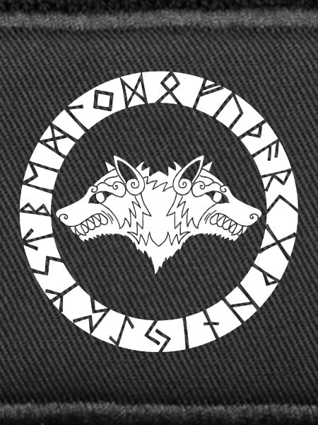 Wikingerwolf mit zwei Köpfen