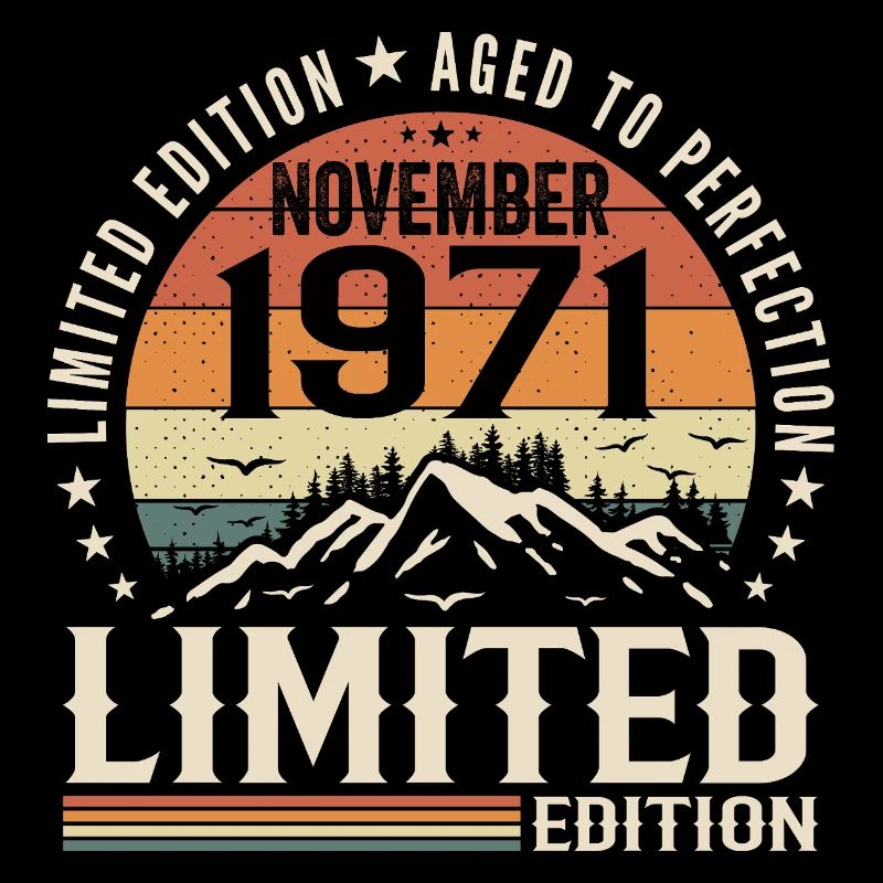 November 1971 Einzigartiges Retro-Jubiläum