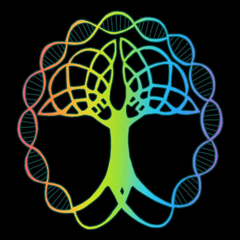 Strange multicolored tree