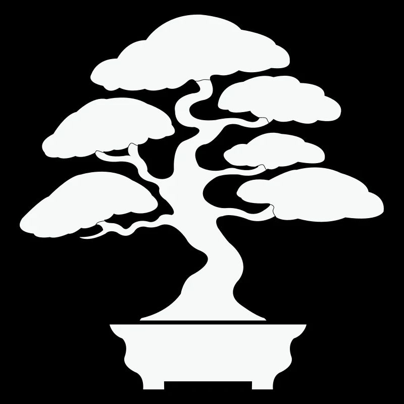 Zen Bonsai Silhouette
