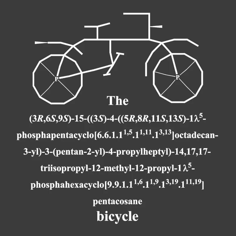 Bicycle Molecule - IUPAC Joke - Nerd Humor