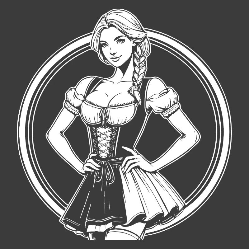 Cool Dirndl Comic Design