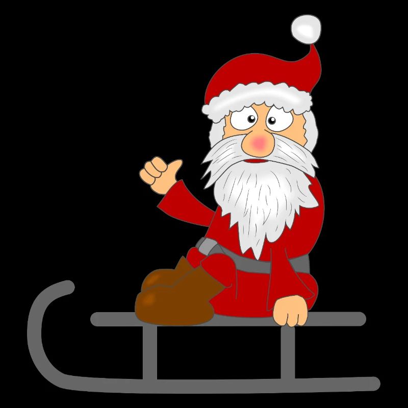 Weihnachtsmann auf dem Schlitten