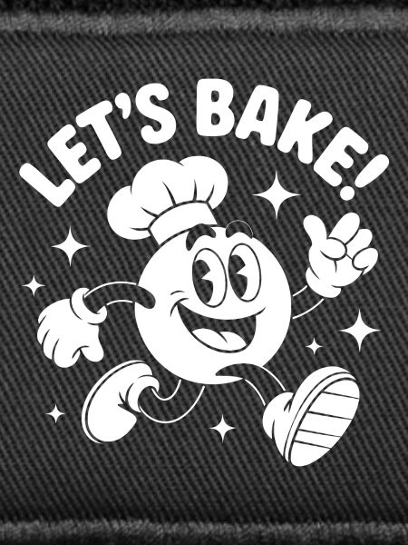 Backen mit fröhlichem Cartoonbäcker