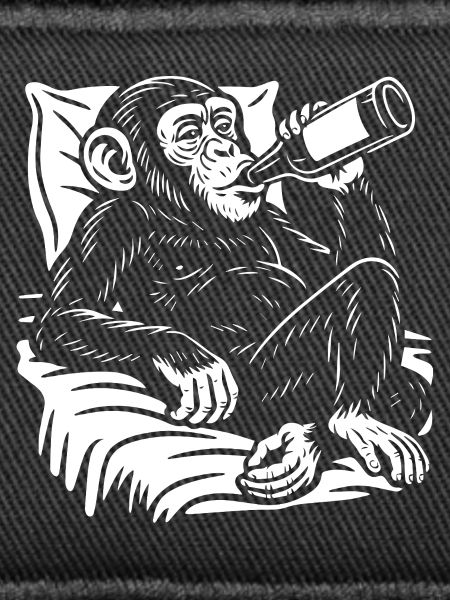 Cheeky Chimp Sips Beer
