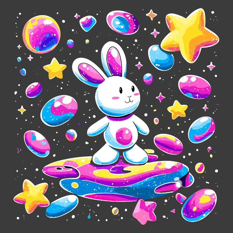Galactic Rabbit on Surfboard