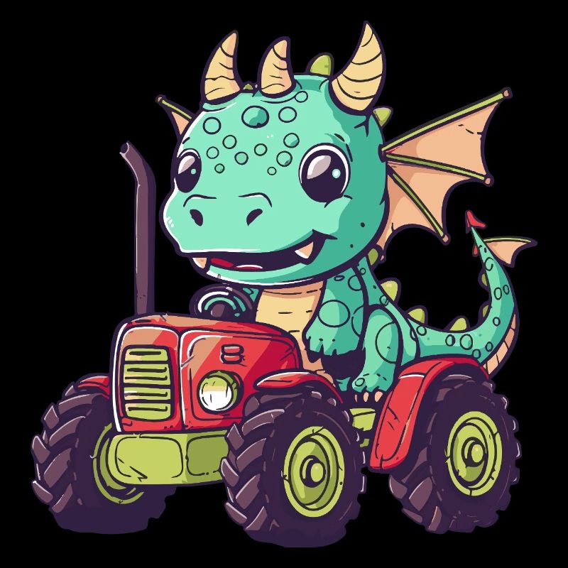 Drache Traktor Farmer