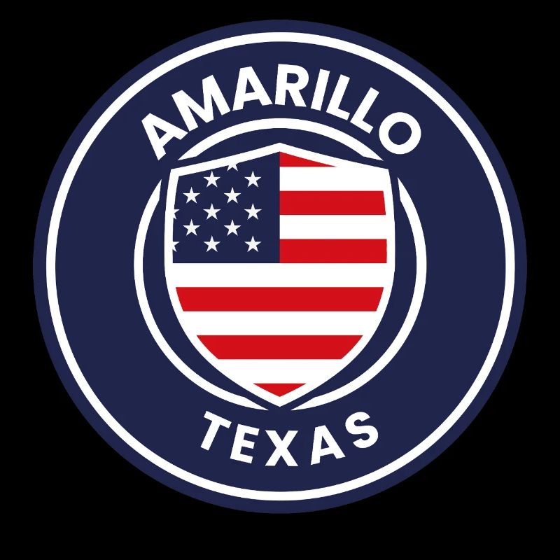 Texas-Abzeichen Amarillo-Emblem