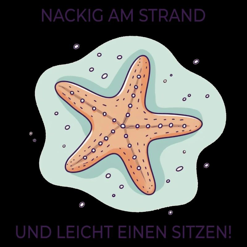 Nus sur la plage – Drôle d’expression étoile de mer