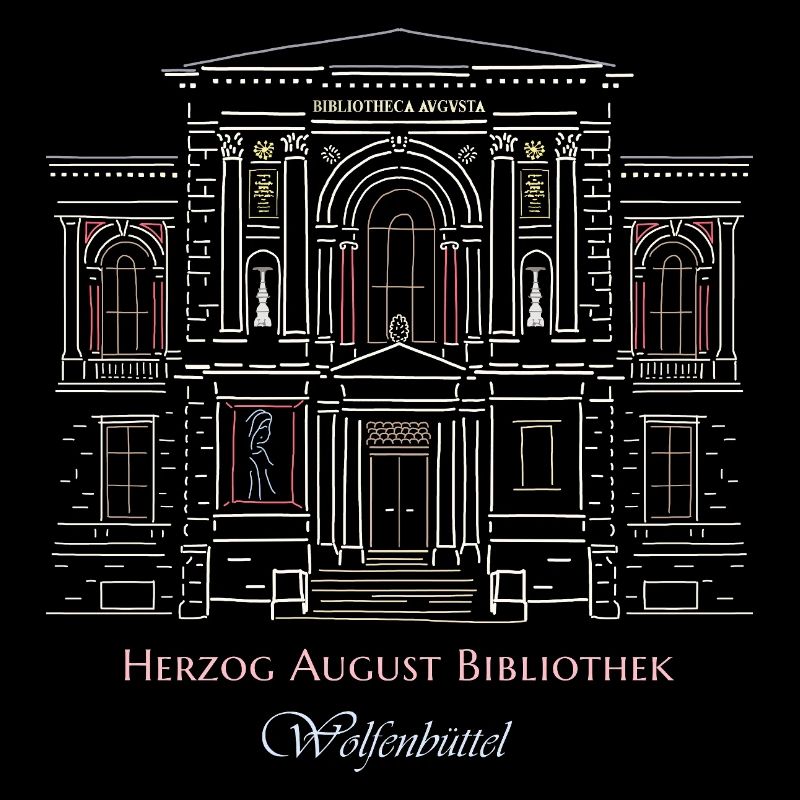 Wolfenbüttel, Bibliothek handgezeichnet