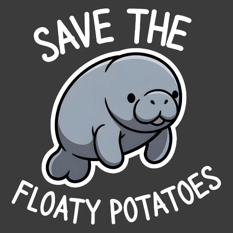 Cute Manatee Save the Floaty Potatoes 