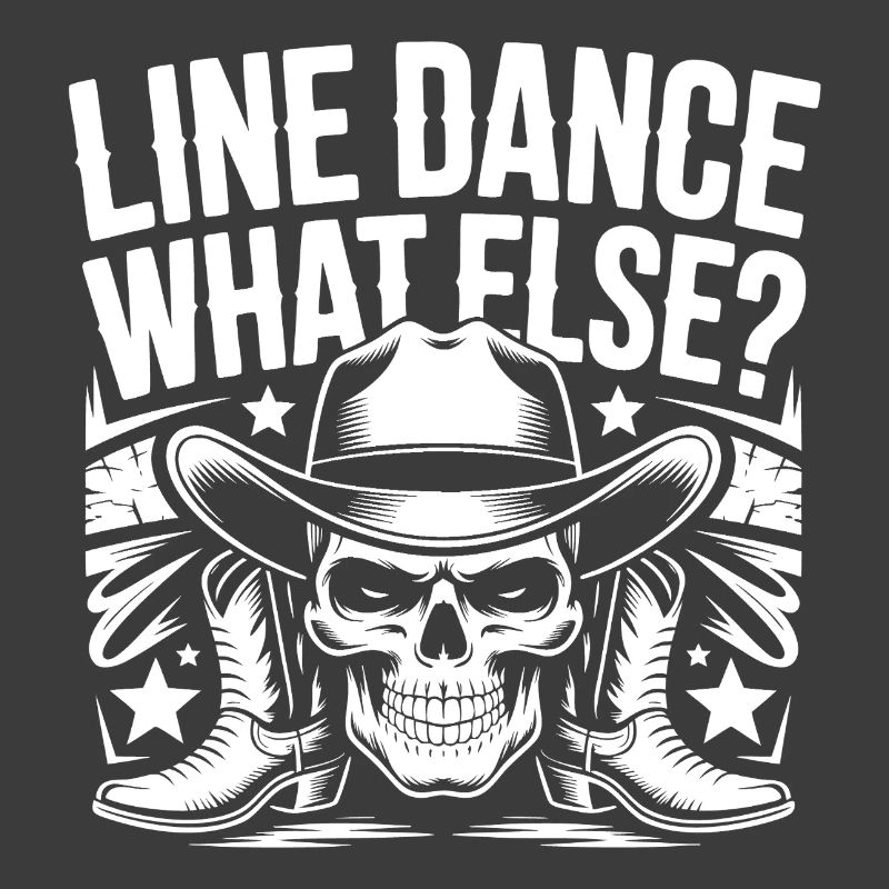 Line Dance Skull Cowboy