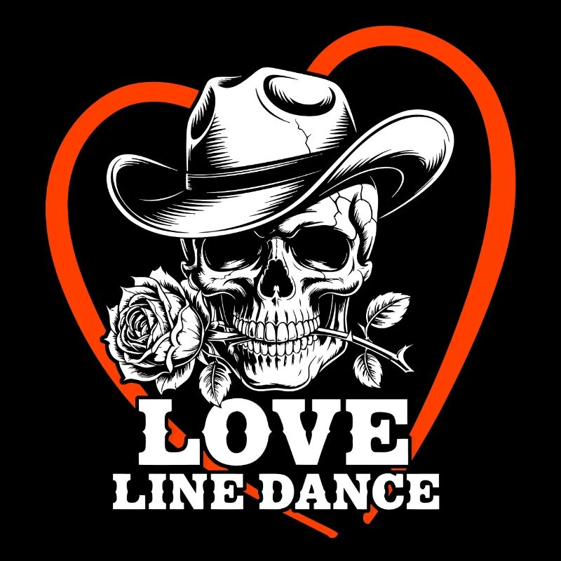 Love Line Dance Skull