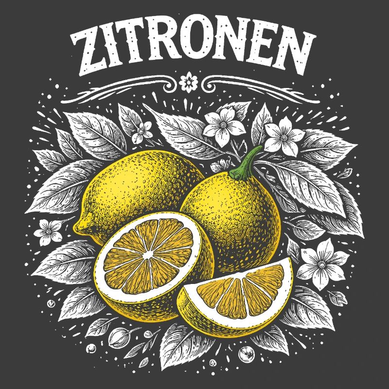 Lemon Power – Retro Fruit Illustration