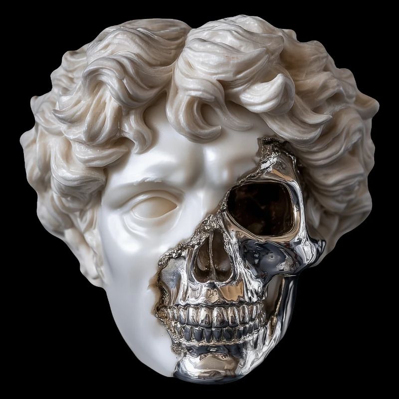 Classic meets steel skull