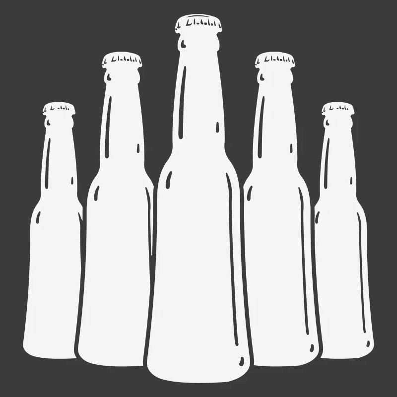 Bierflaschen Silhouette