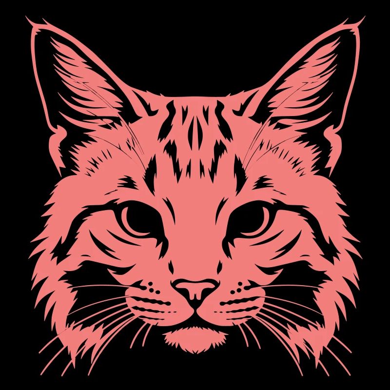 Silhouette de tête de chat