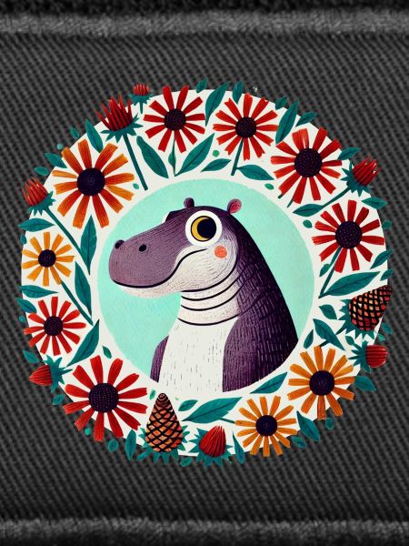 Dino im Blumenkreis