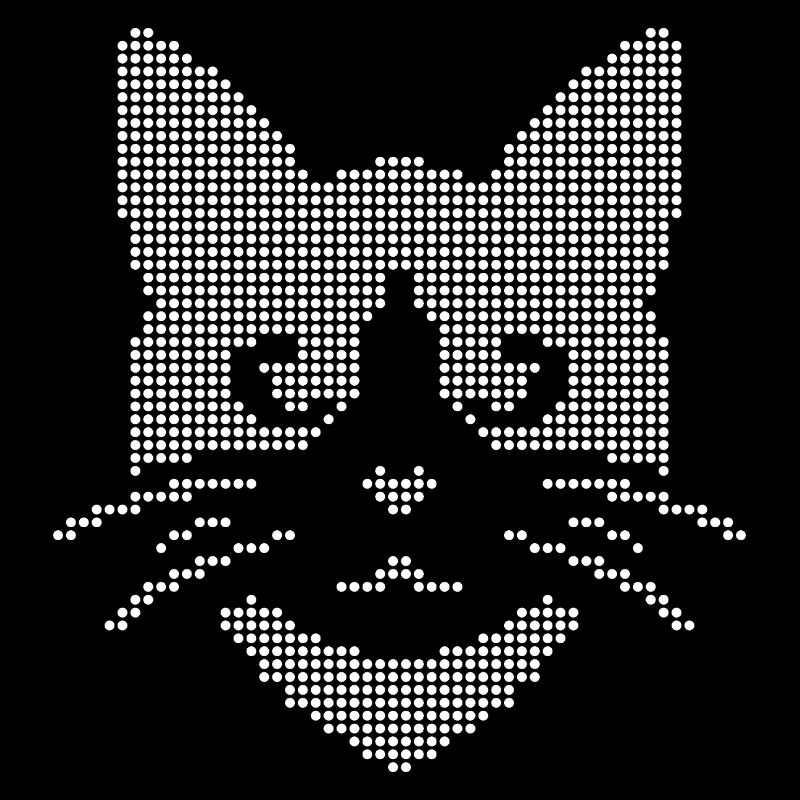 Halbton-Katzengesicht