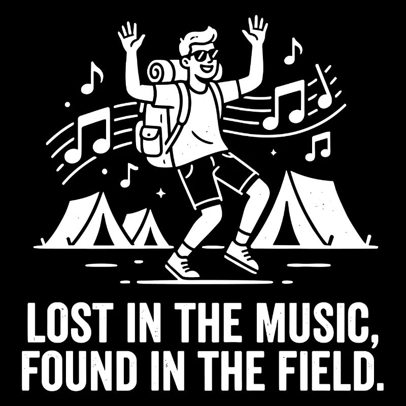 Perdu dans la musique trouvée dans les champs