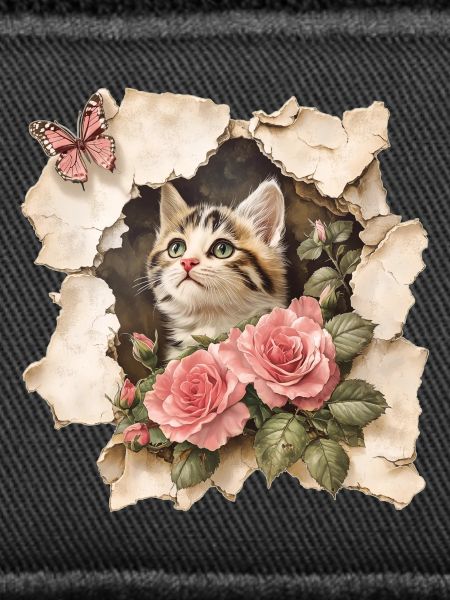 Chat au papillon