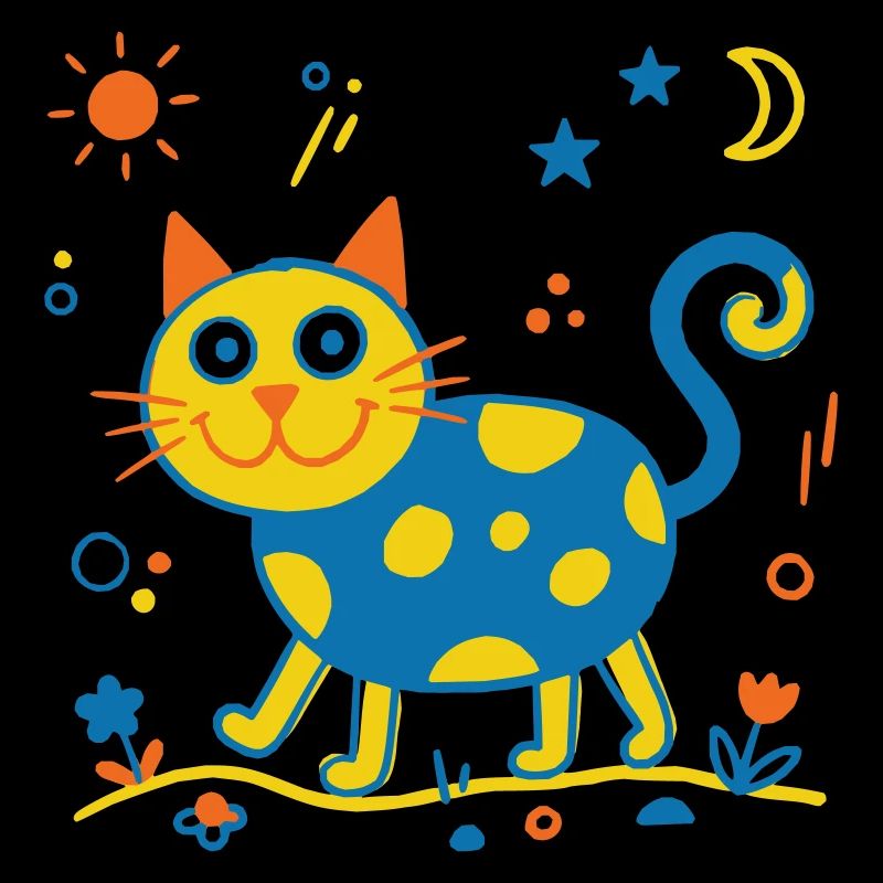 Kunterbunte Katze