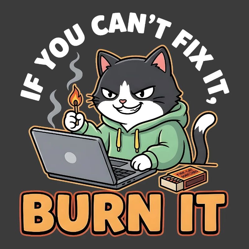 Burn It – Funny Saying for Programmers