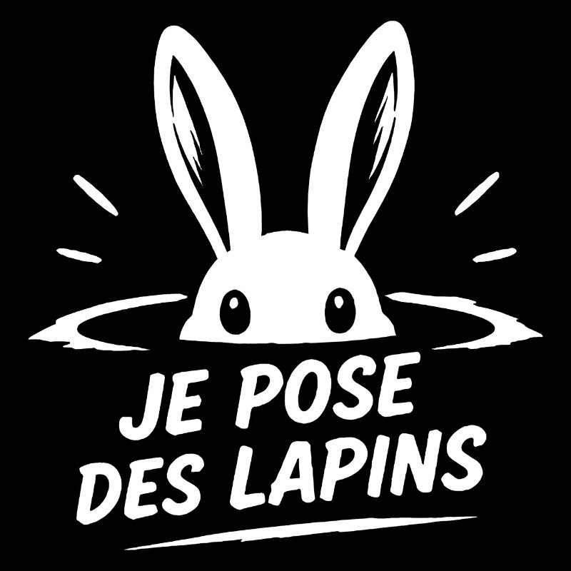 Je pose des lapins - humour rendez-vous raté.
