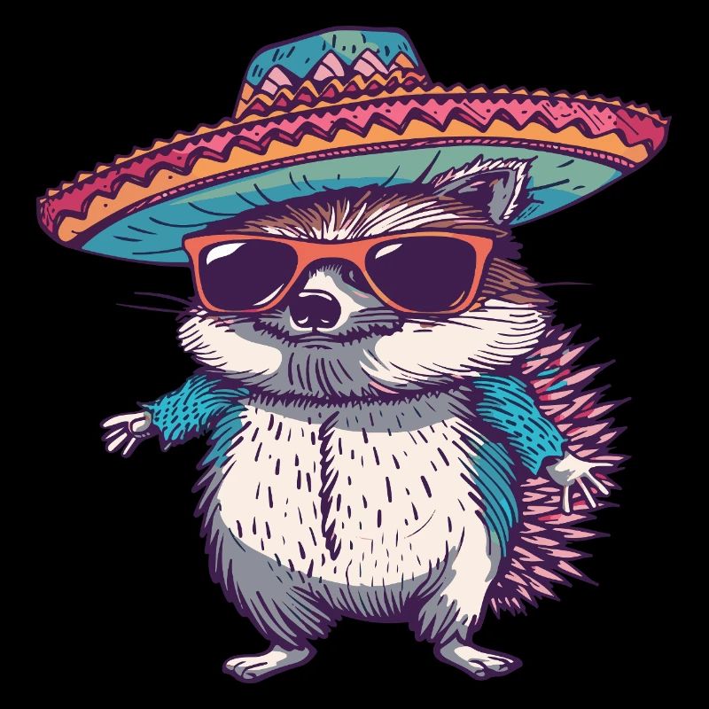 Sombrero comique drôle de hérisson