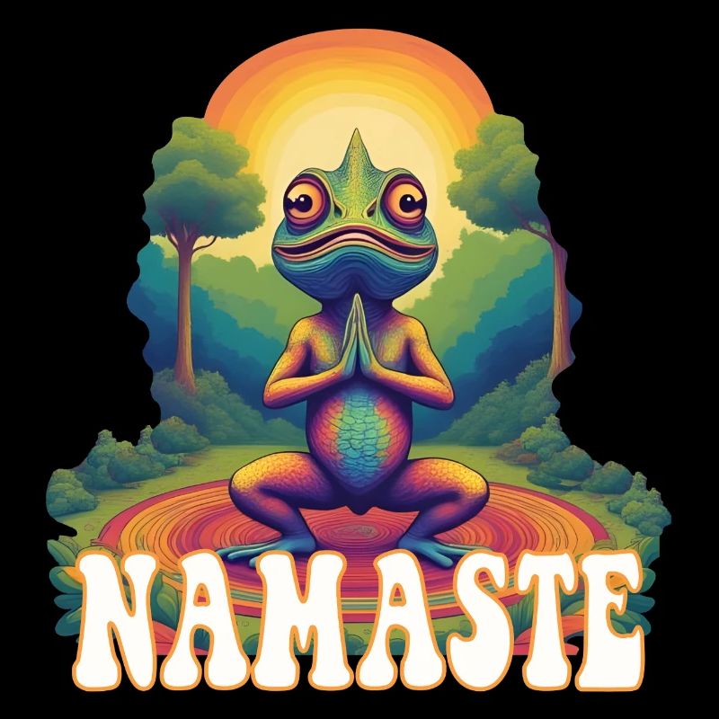Chamäleon Yoga Namaste