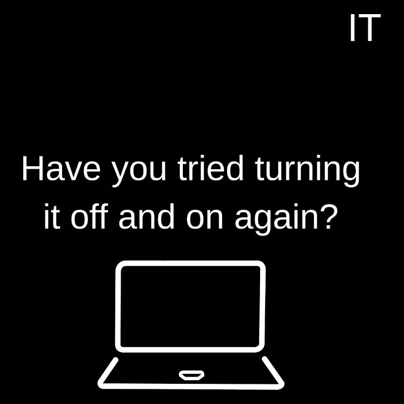 Neustart Humor Laptop Spruch