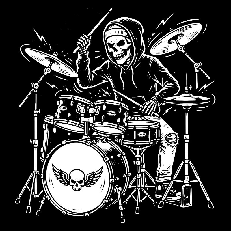 Squelette du batteur sinistre
