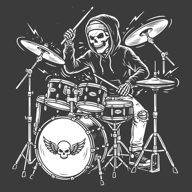 Grim Drummer Skeleton
