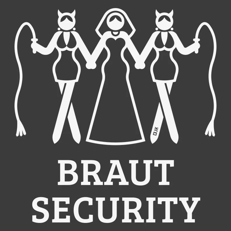 Braut Security (JGA Polterabend Peitsche / White)