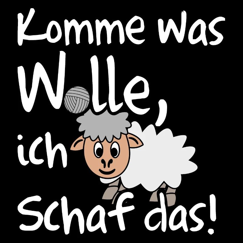 Ich schaffe das, ich Schaf das lustiges Motiv