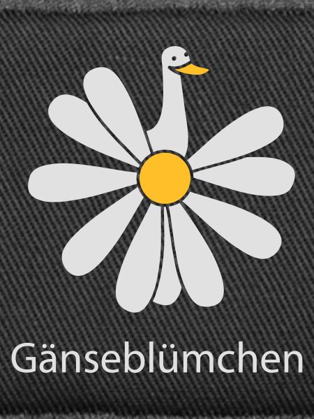 Gänseblümchen mit Gans