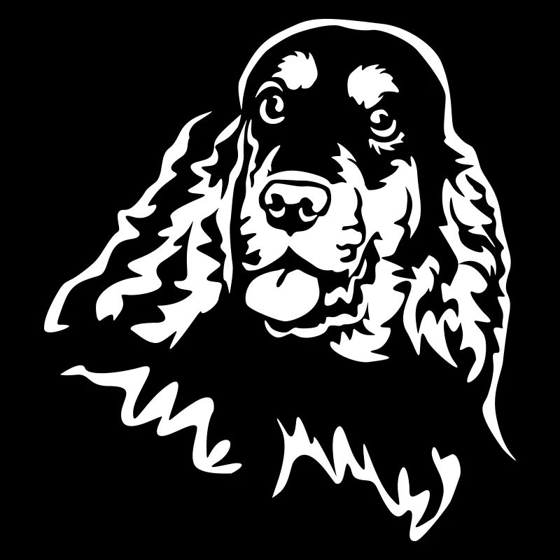 Cocker Spaniel Kopf "Black Edition"