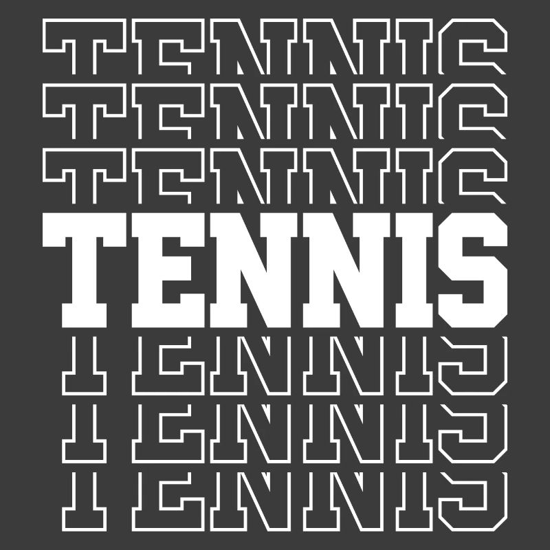 Tennis Typography Pattern Multiple Font