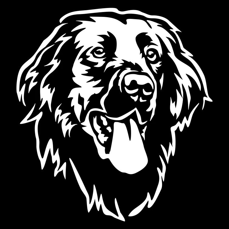 Flat-coated Retriever Head "Black Edition"