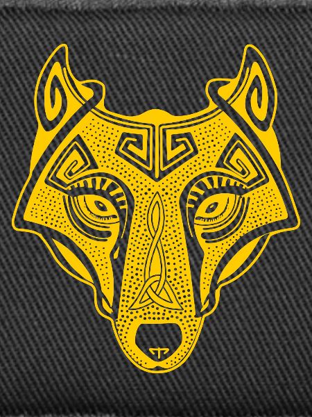 Viking Wolf yellow transparent