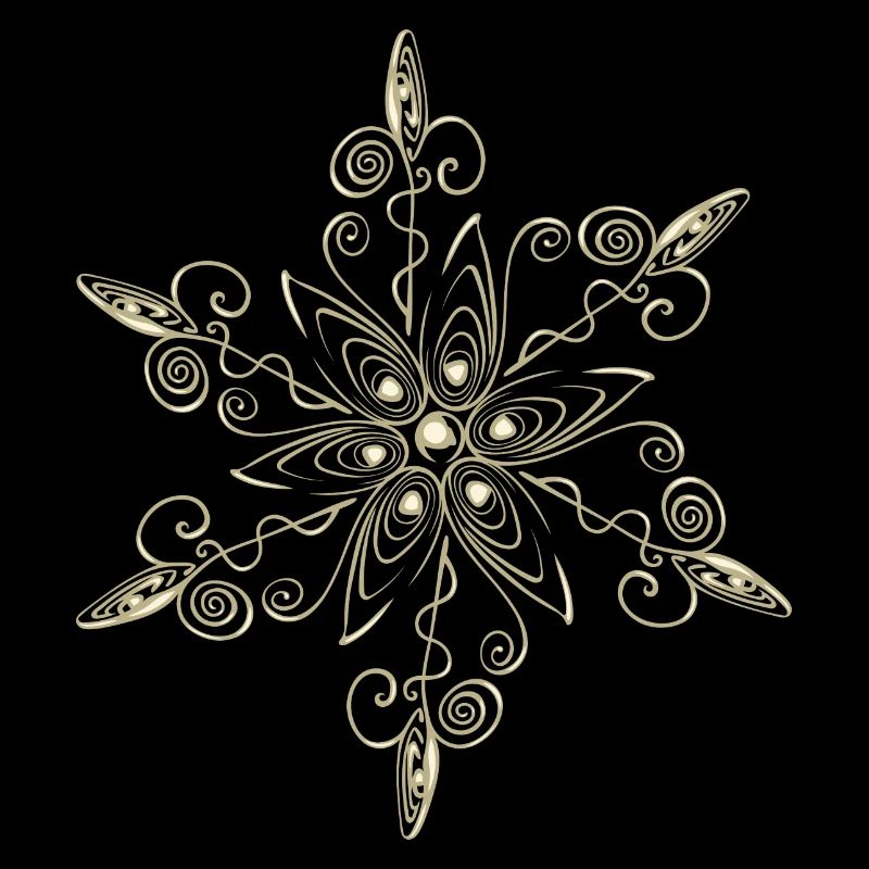 Schneeflocke Stern Eiskristall