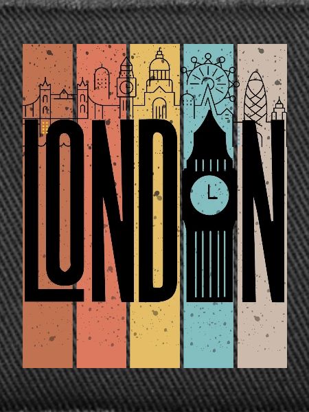 London Skyline Stripes Graphic