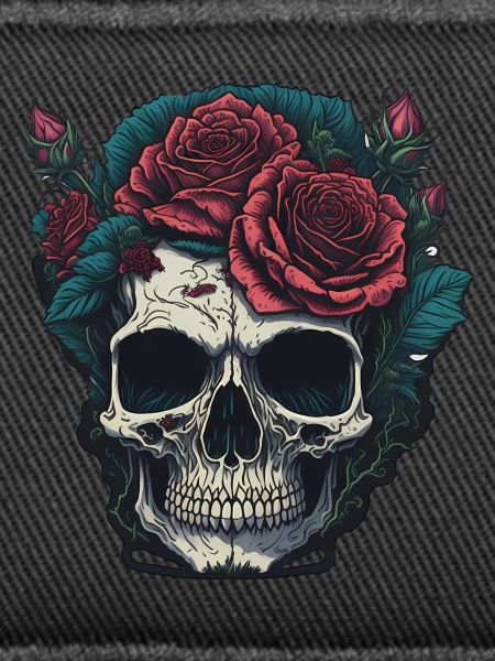 Skull with roses