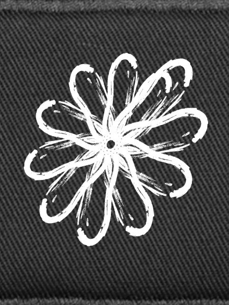 Muster Umrandungseffekt flower white