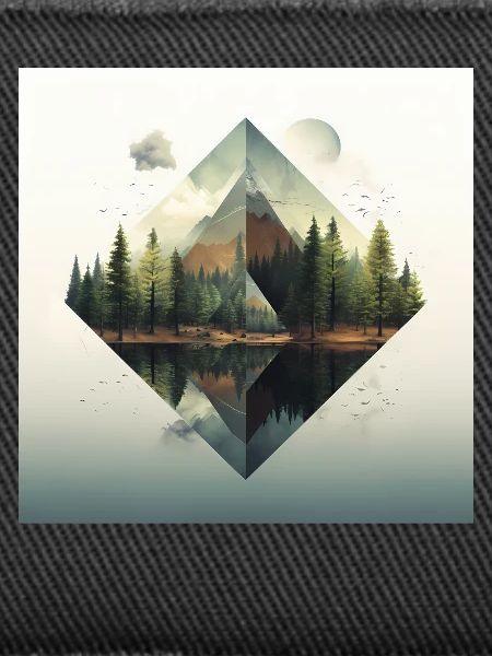 Waldpyramide und Spiegelungen