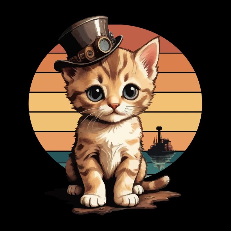 Chat steampunk