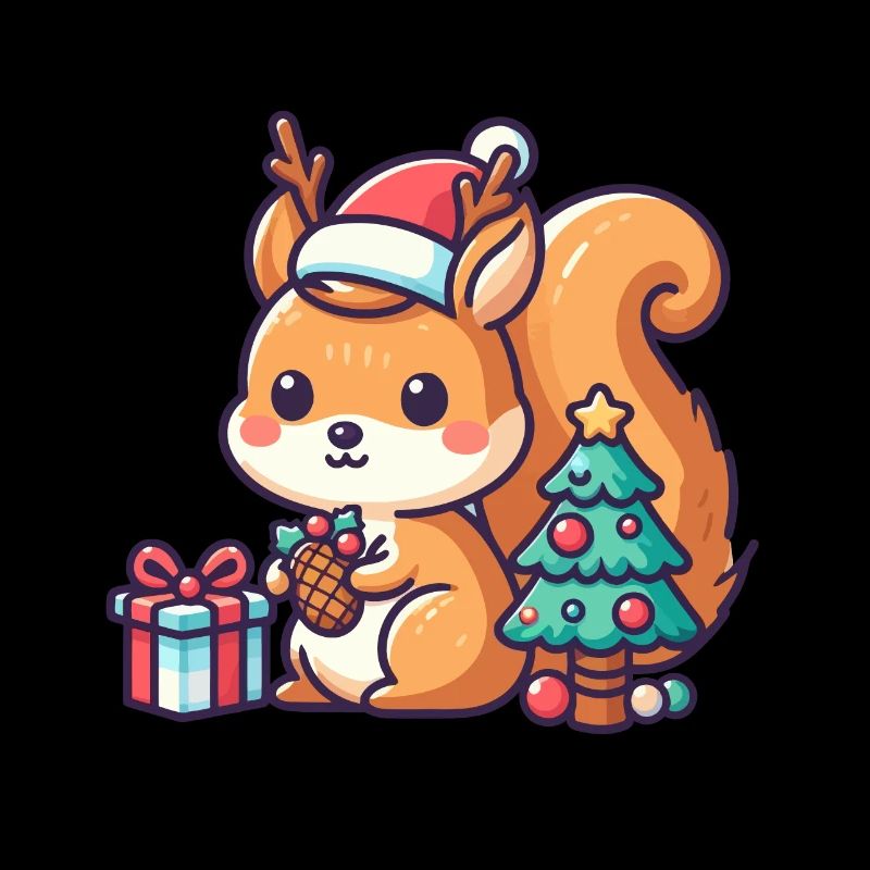 Petit écureuil de Noël
