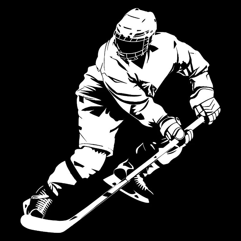 Eishockeyspieler Zeichnung
